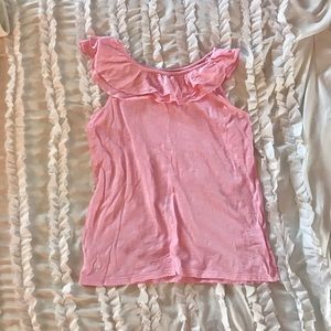 Lilly Pulitzer Minnie’s Light Pink Ruffle Top XL